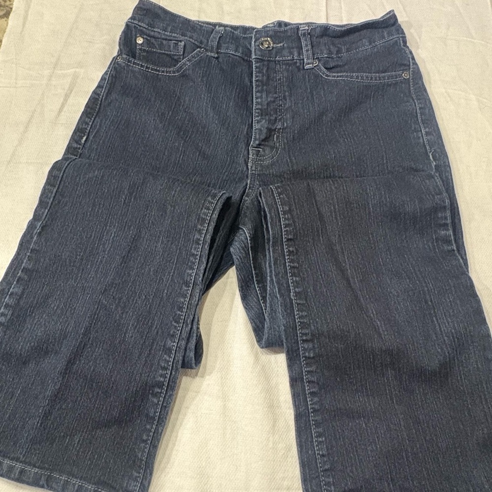 Nine West Y2K Wide Leg Trouser Jeans 10/29 Dark Wash 2000s - Picture 13 of 14